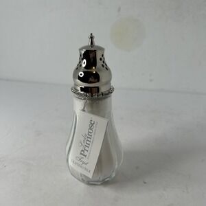 Lady Primrose Tryst Dusting Silk Powder Glass Vanity Shaker Silver Shaker Top